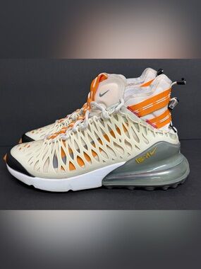 Nike Air Max 270 SP SOE ISPA Ghost White Orange Men’s Sneakers – Size 10.5